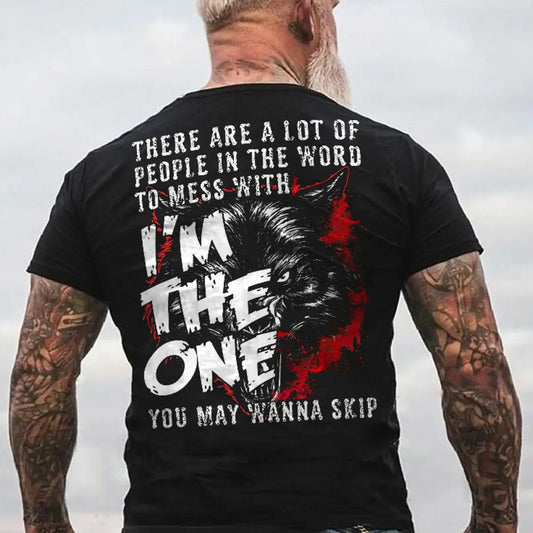 Viking I'm The One You May Wanna Skip Printed Men's T-shirt