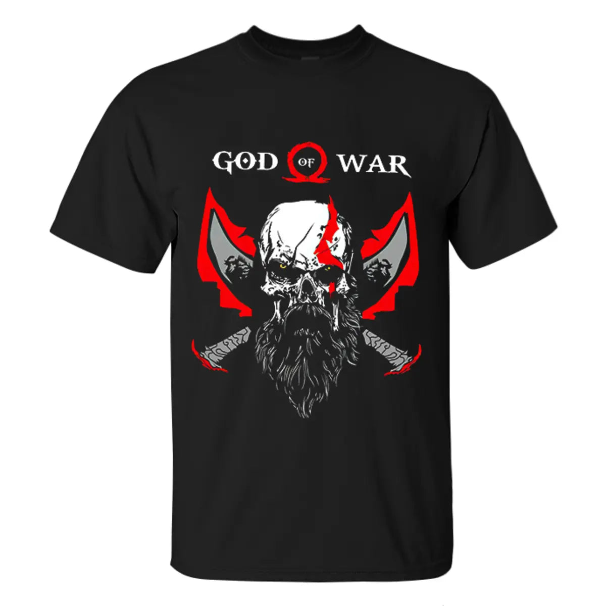 Viking God Of War Printed Men's T-shirt