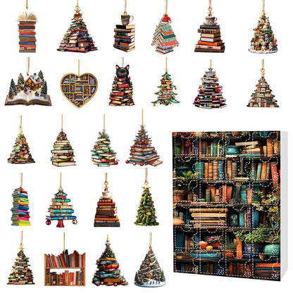 🔥LAST DAY 50% OFF - Christmas Acrylic Books Pendant Countdown Blind Box