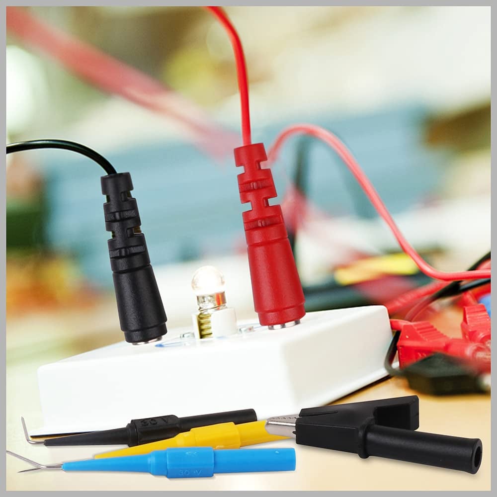 SWANLAKE 22PCS Back Probe Kit, Back Probe Pin Kit hand tool accessory impact coupler tool kit cool mechanic