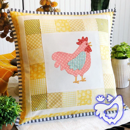 Weekend Chicken Patchwork Quilting Template Set - With Instructions