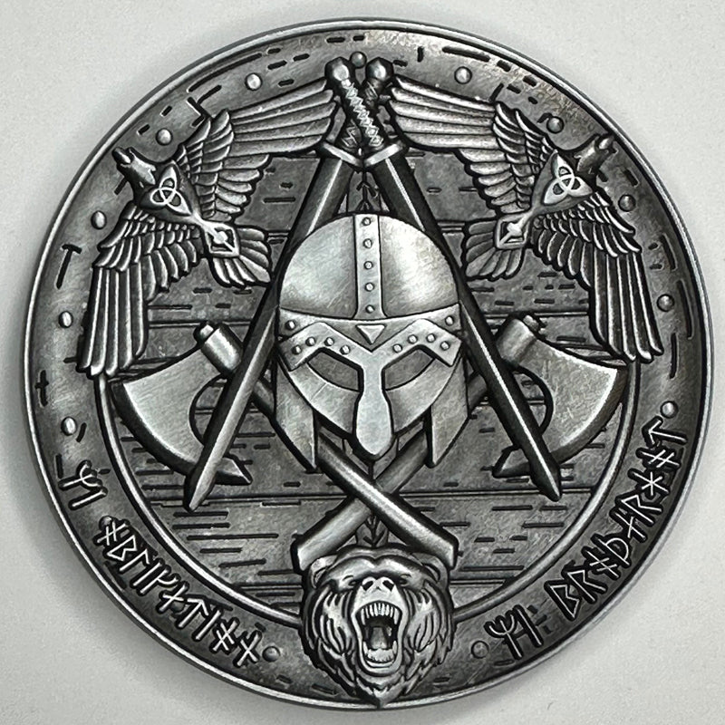 Viking Warrior Challenge Coin