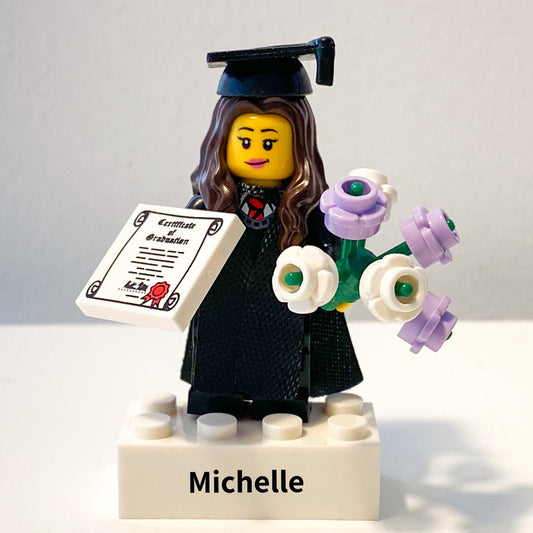 Graduation Building Block Minifigure