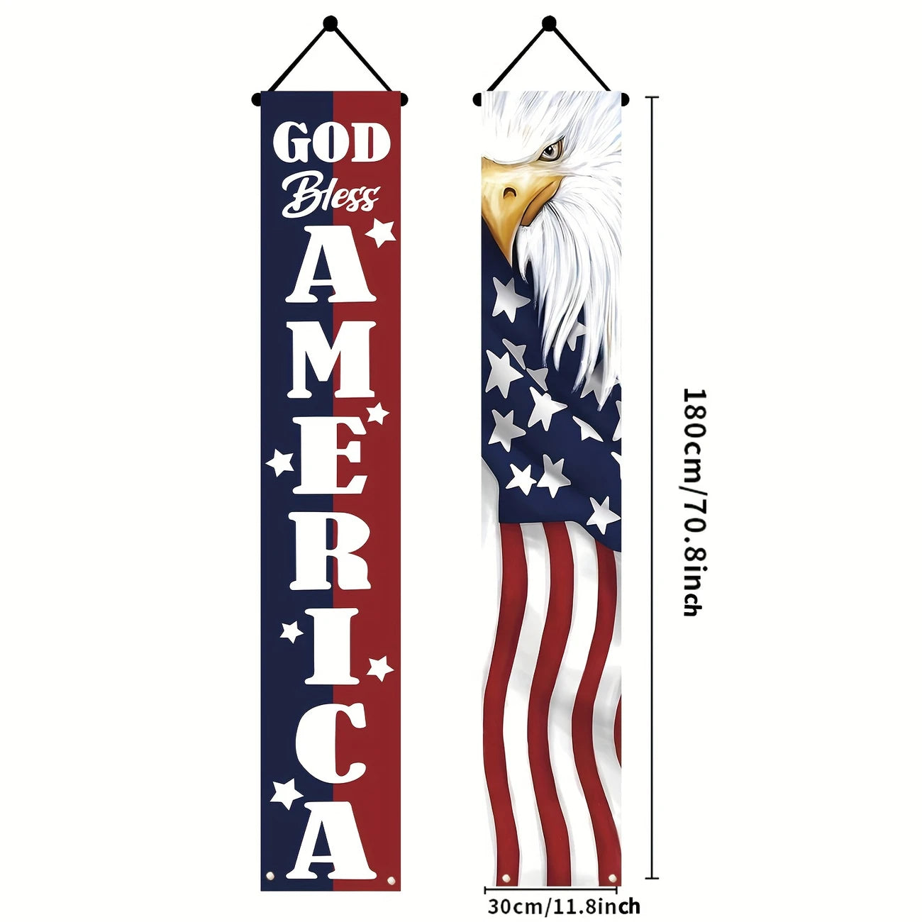 🎖Patriotic Porch Banners: Celebrate Freedom, Honor, & Faith