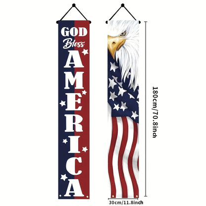 🎖Patriotic Porch Banners: Celebrate Freedom, Honor, & Faith