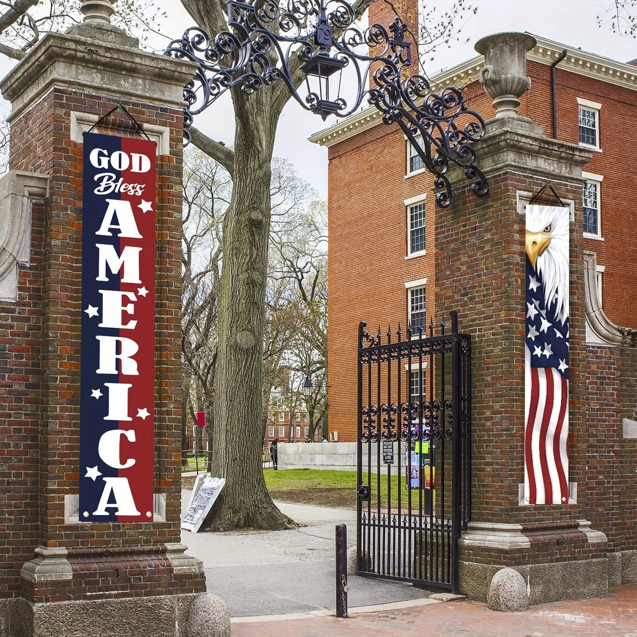 🎖Patriotic Porch Banners: Celebrate Freedom, Honor, & Faith