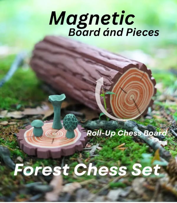 🍄Magnetic Forest Mushrooms Chess♟️