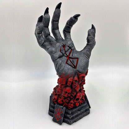 Berserk Statue Hand of God Devil Right Hand Skull Rune Sculpture