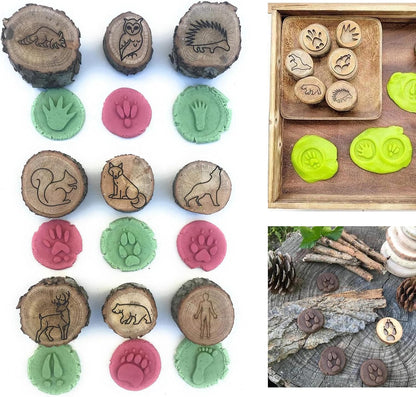 🔥Last 4 hours Sale: Save 49%-Animal Tracks Wood Stamp Set