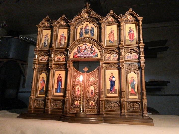 🎁Last Day Promotion 49% OFF-Home Iconostasis Renaissance Style Wall-table Prayer Corner