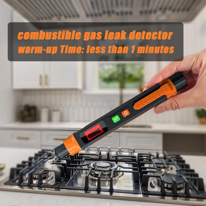 Natural Gas Leak Detector, With Audible & Visual Alarm