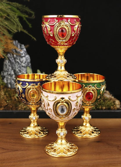 Vintage Metal Wine Cups