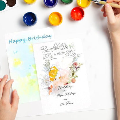 🔥LAST DAY 50% OFF - 🌈Blank Watercolor Cards and Envelopes