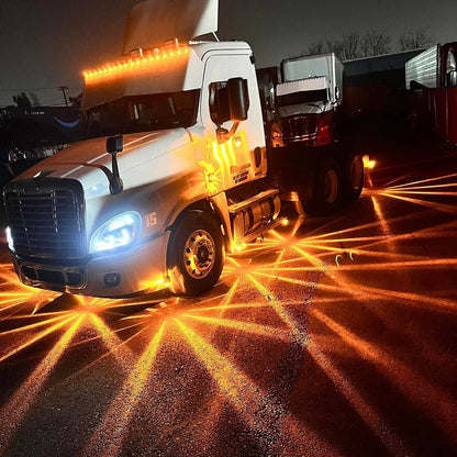 🚛LED Watermelon Light Indicator Side Marker Signal Light Suitable For All Trucks, Trailers, Construction Vehicles, Pickup Trucks, Off-Road Vehicles, Etc.