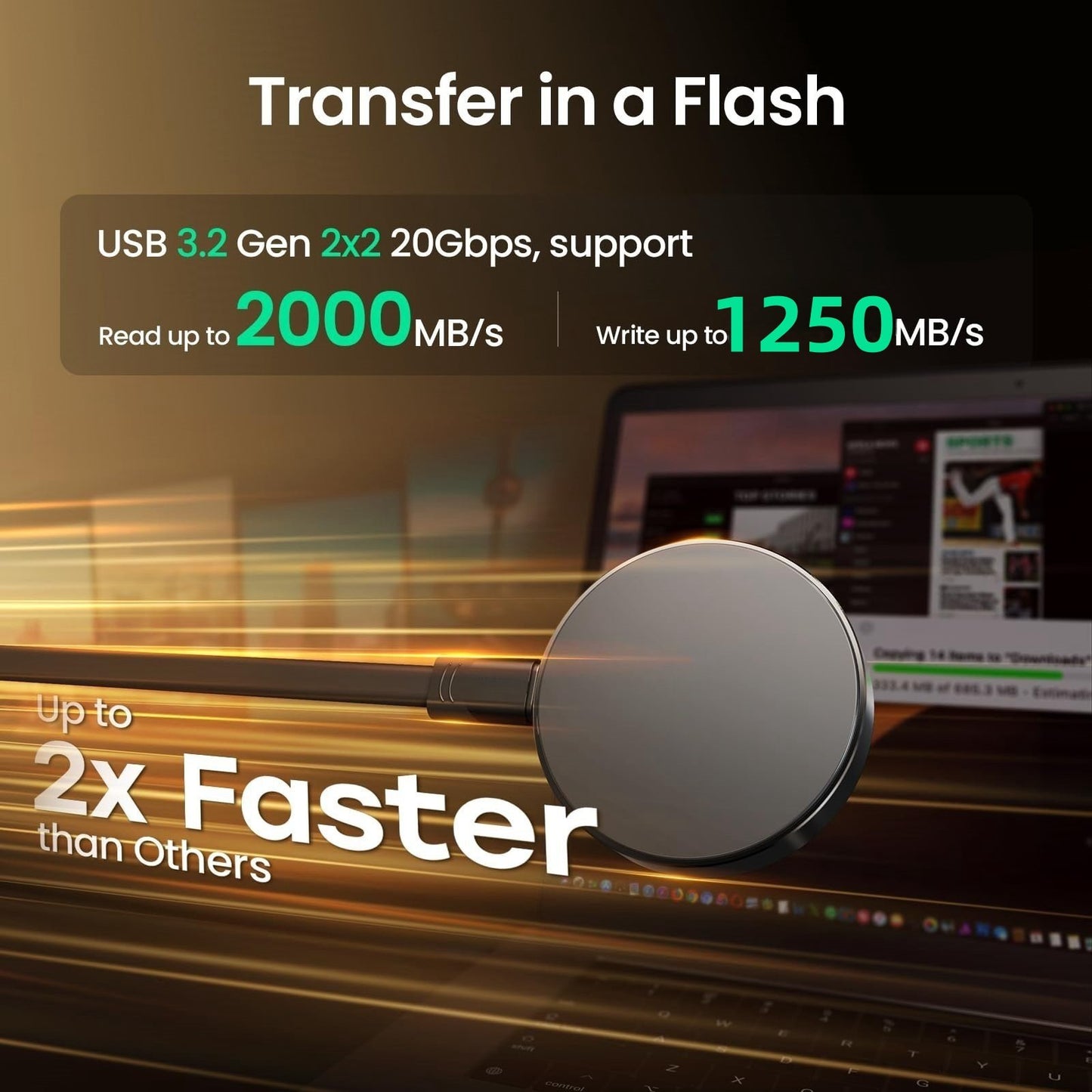 2TB Magnetic Portable SSD