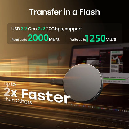 2TB Magnetic Portable SSD