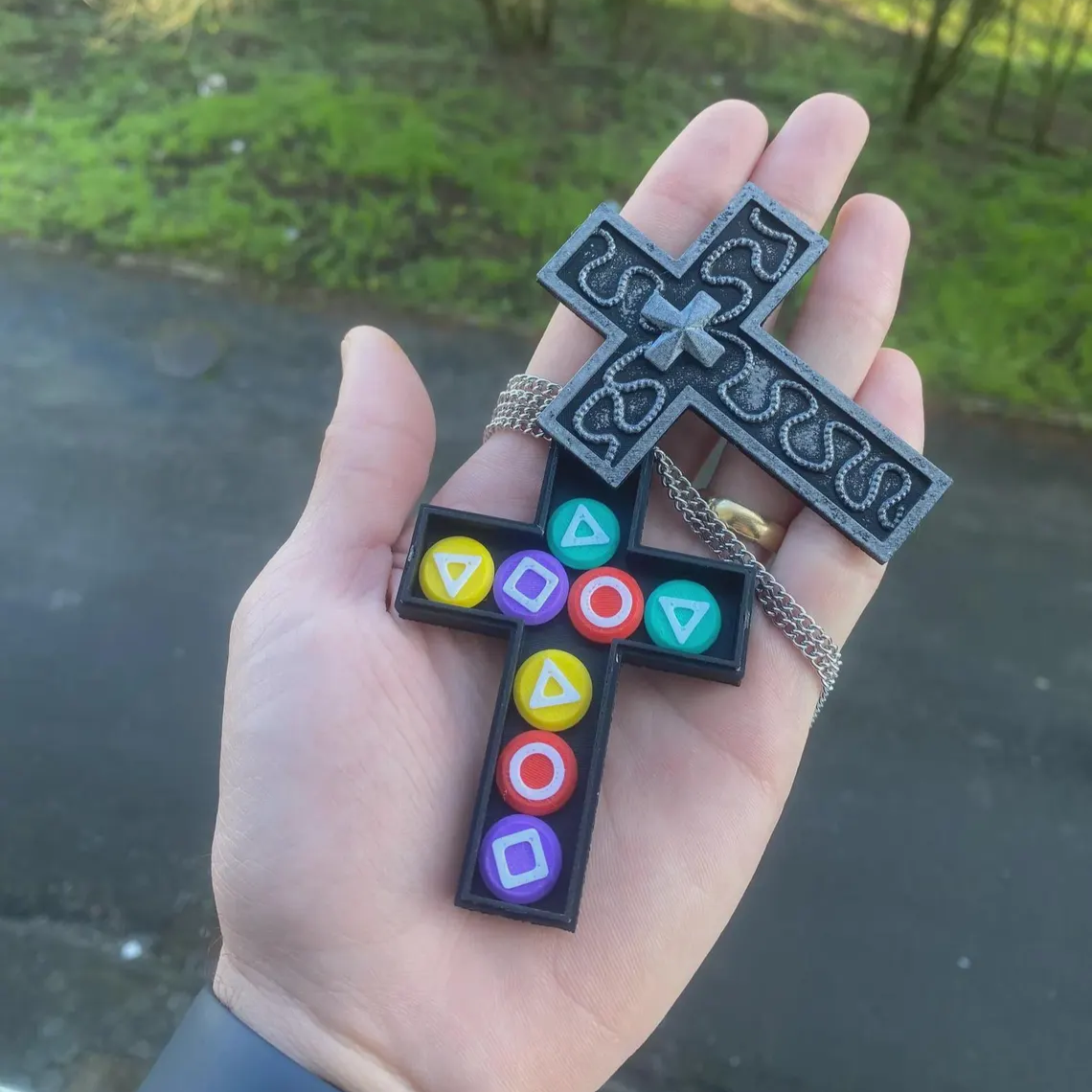 Thanos 230 Cross Necklace