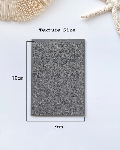 Summer Polymer Clay Earrings Texture Sheet | Polymer Clay Texture Mat for Jewelry Making