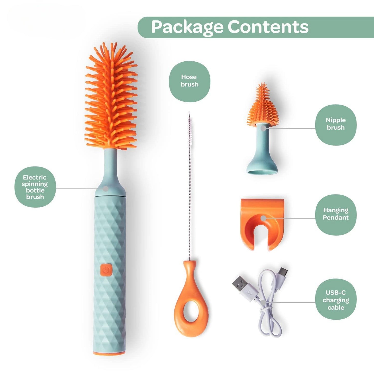 Electric Bottle Cleaning Brush