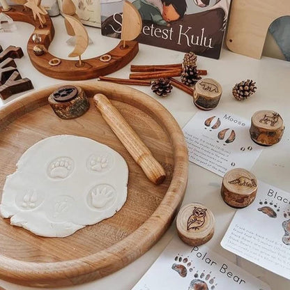 🔥Last 4 hours Sale: Save 49%-Animal Tracks Wood Stamp Set