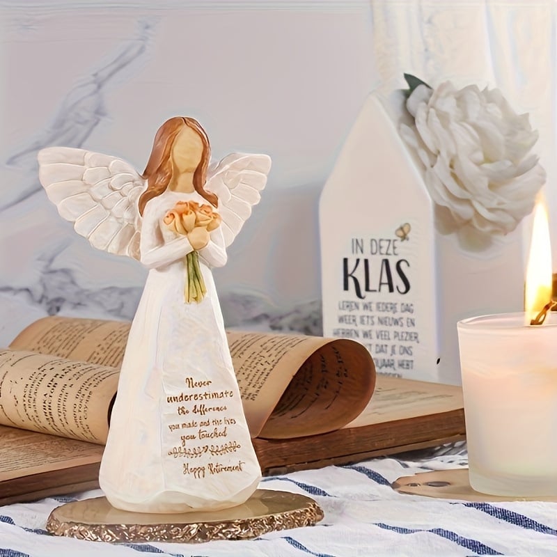 ❤️LAST DAY 49% OFF👼💐A retired woman's flower angel sculpture gift🎁💖