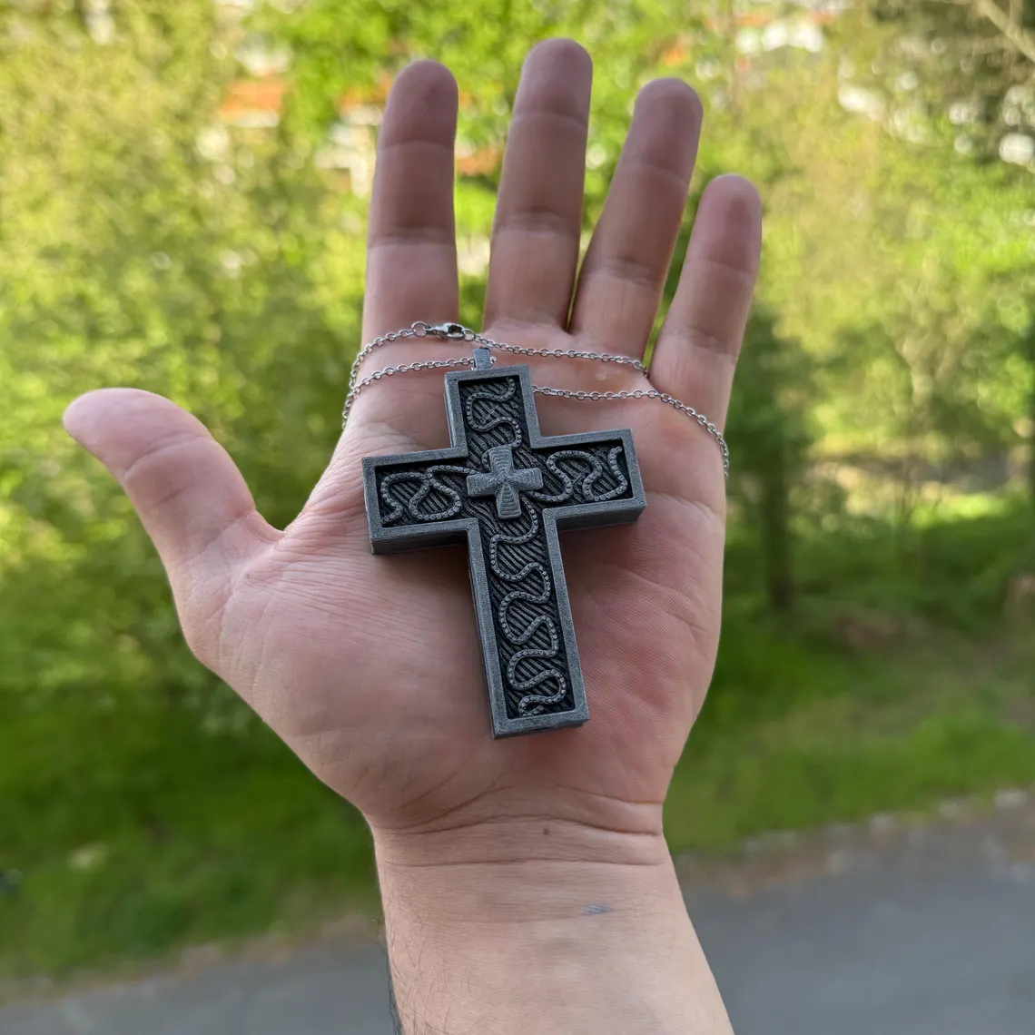 Thanos 230 Cross Necklace