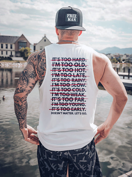 Doesn't Matter Let's Go Printed Vest