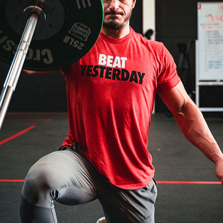 Beat Yesterday Print Men's T-shirt