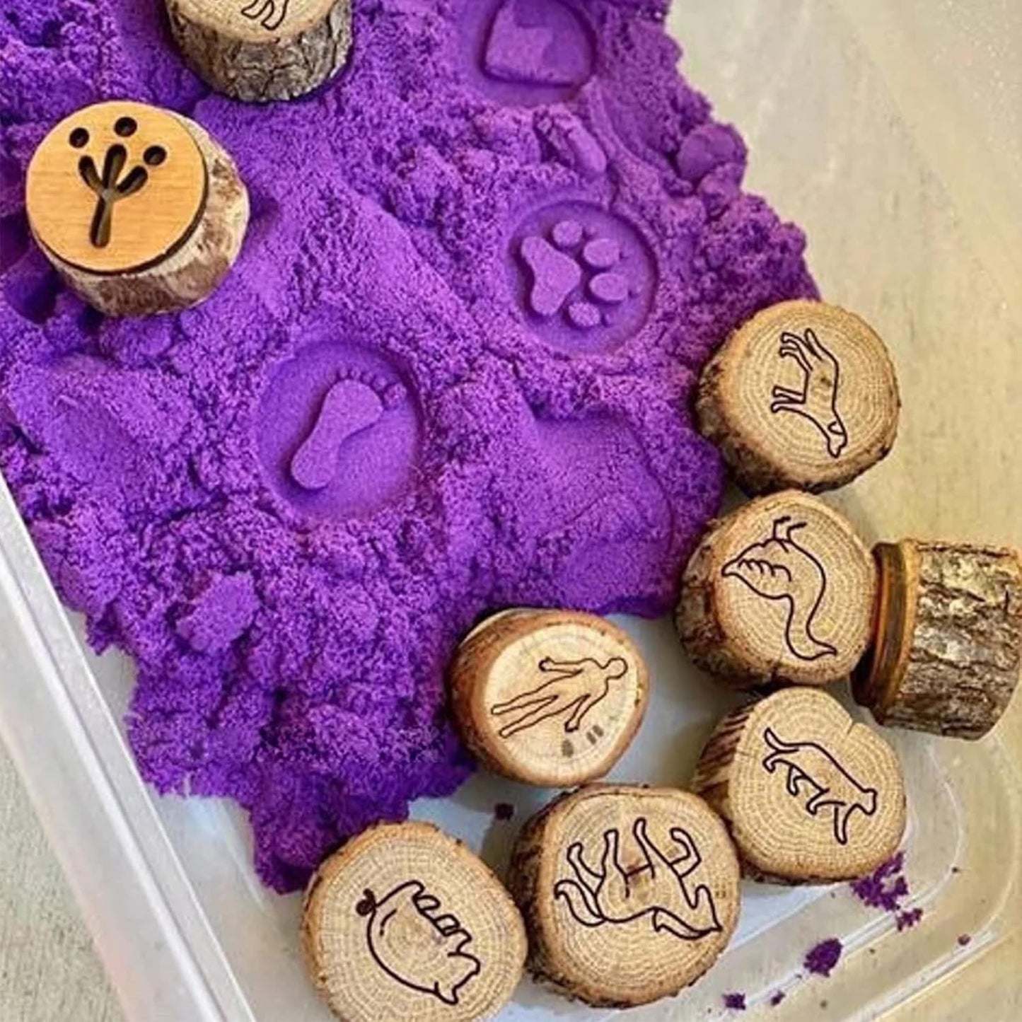 🔥Last 4 hours Sale: Save 49%-Animal Tracks Wood Stamp Set