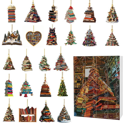 🔥LAST DAY 50% OFF - Christmas Acrylic Books Pendant Countdown Blind Box