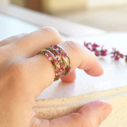 🌸2025 Spring New Sale - Handmade Floral Ring