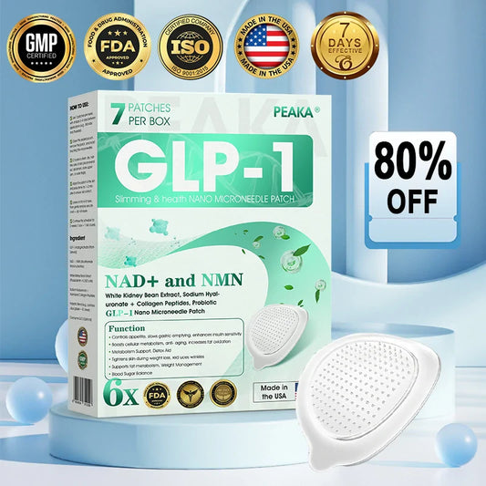 【Last Day Promotion 80% OFF🔥】PEAKA® GLP-1 & NAD+ Slimming & health NANO MICRONEEDLE PATCH🇺🇸👨‍⚕️(Zero Pain. 24/7 Release | Lose 20lbs FAST | 90% Sugar Drop | )🔥