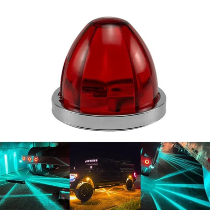 🚛LED Watermelon Light Indicator Side Marker Signal Light Suitable For All Trucks, Trailers, Construction Vehicles, Pickup Trucks, Off-Road Vehicles, Etc.