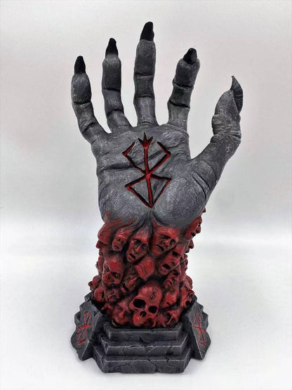 Berserk Statue Hand of God Devil Right Hand Skull Rune Sculpture