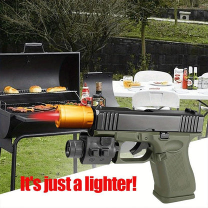 Windproof Butane LighterRefillable Torch Ligher For Cooking & Daily UseMetal