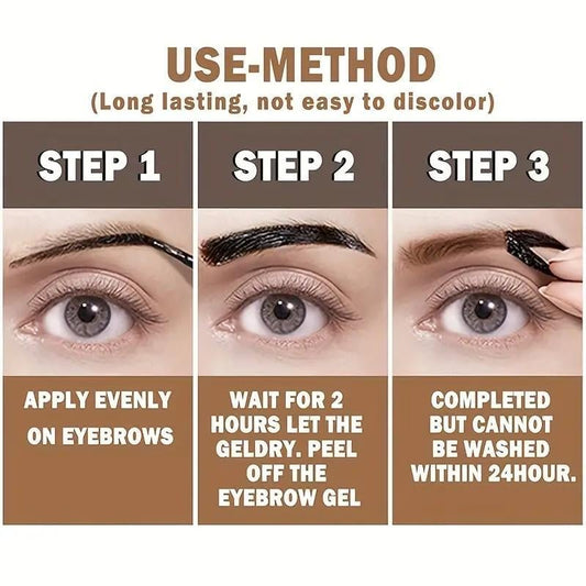 Easy Peel-Off Eyebrow Gel- Waterproof & Sweatproof