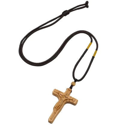 ✝️100% Handmade Jesus Cross Wooden Necklace(Jack Miller Handmade®)