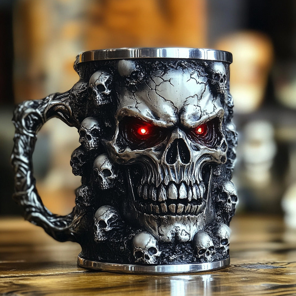 ☠️ Skull Mug of Darkness – Drink Like a Legend