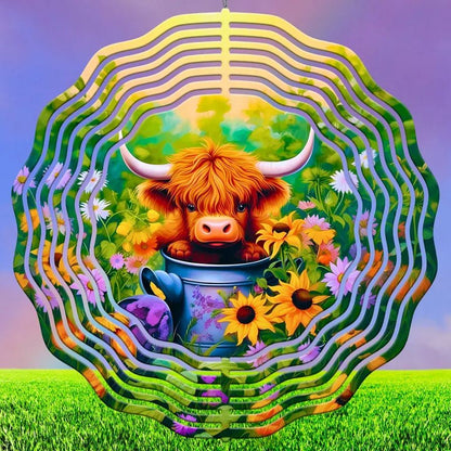 🔥Painted Rotating Wind Chime Pendant