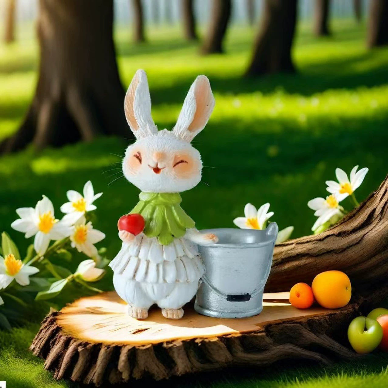 Easter resin Garden Rabbit patio decoration