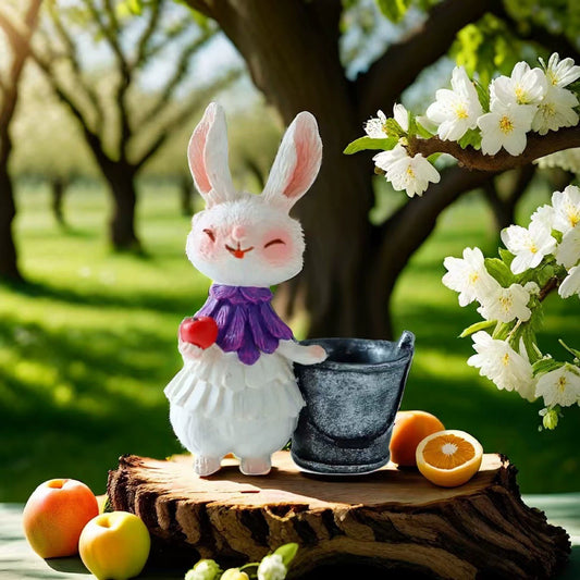 Easter resin Garden Rabbit patio decoration