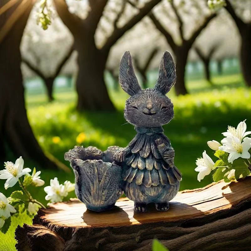 Easter resin Garden Rabbit patio decoration