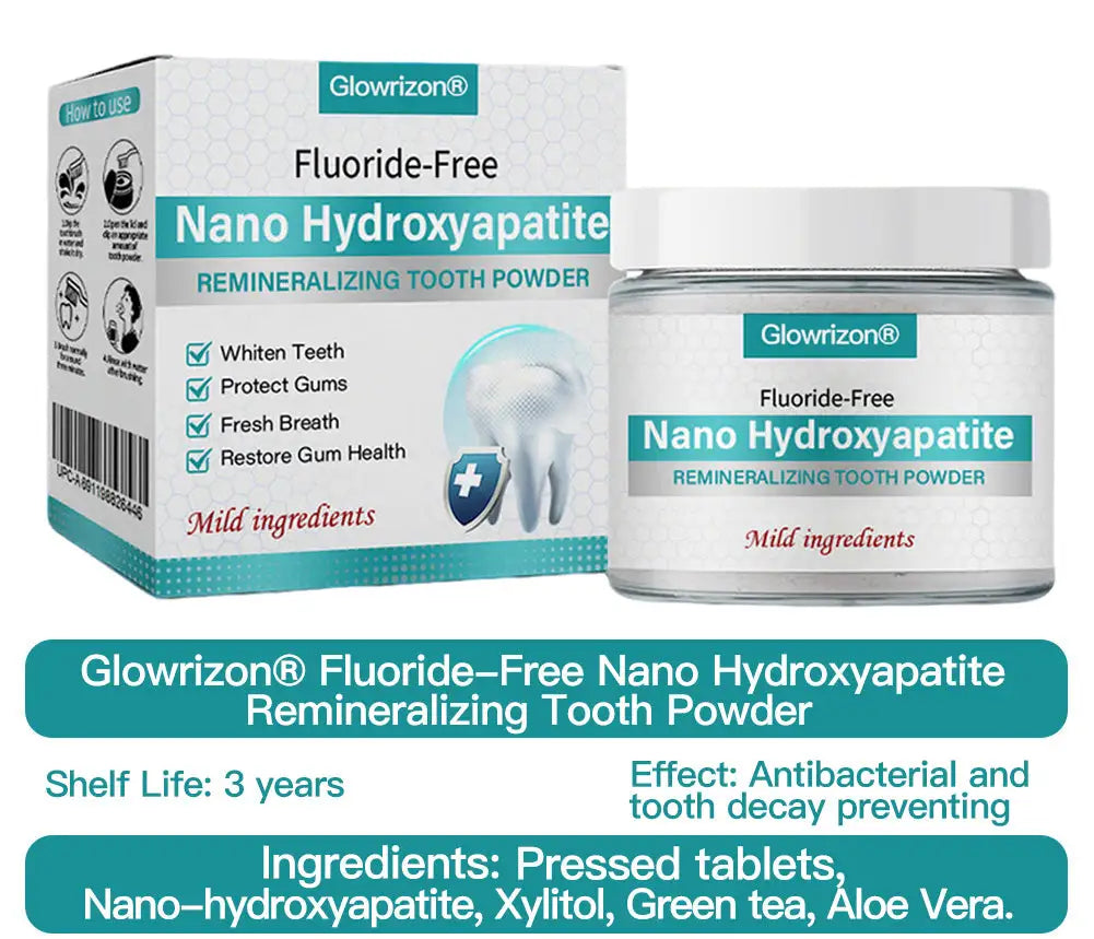 ✅Offiziellen Buttek | Glowrizon® Nano-Hydroxyapatit Zännpulver 🧑🏽‍⚕️