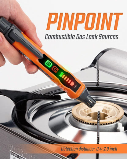 Natural Gas Leak Detector, With Audible & Visual Alarm