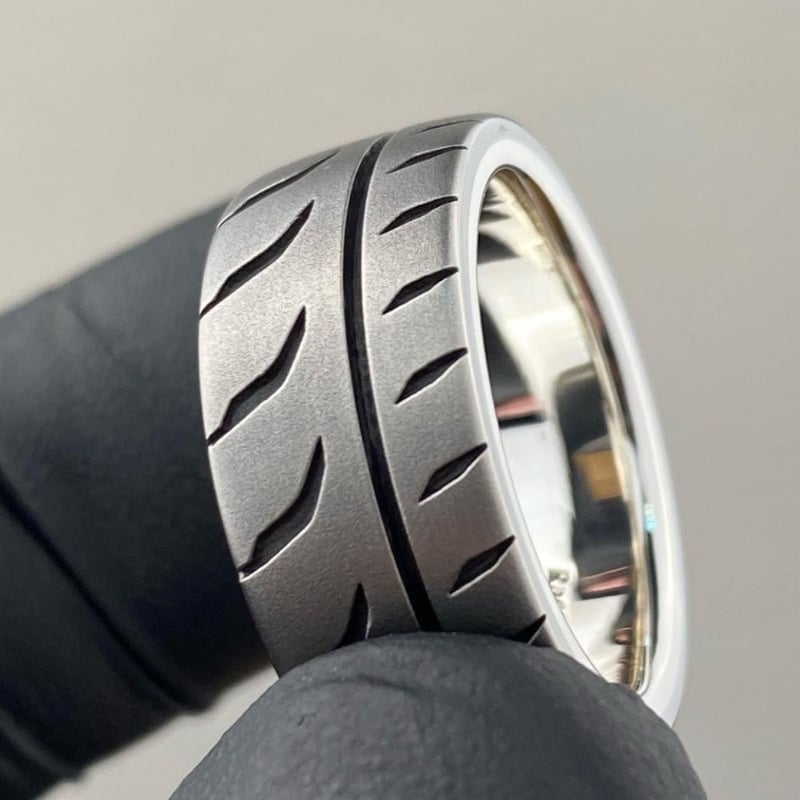 🔥LAST DAY 50% OFF🏁For Racing lover-Handmade Metal Racing Tire Ring