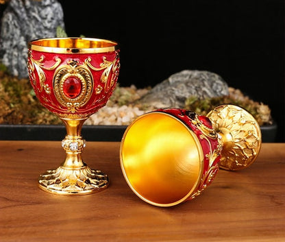 Vintage Metal Wine Cups