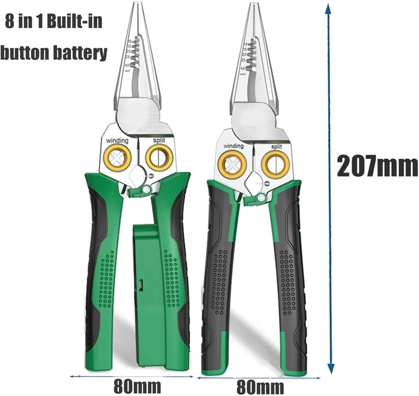 🔧⚡8 in 1 multi-function wire stripper with electrical test function