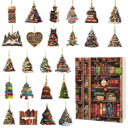 🔥LAST DAY 50% OFF - Christmas Acrylic Books Pendant Countdown Blind Box
