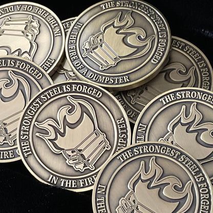 ⏰Limited Time Sale - Dumpster Fire Challenge Coin(🔥BUY MORE SAVE MORE🔥)
