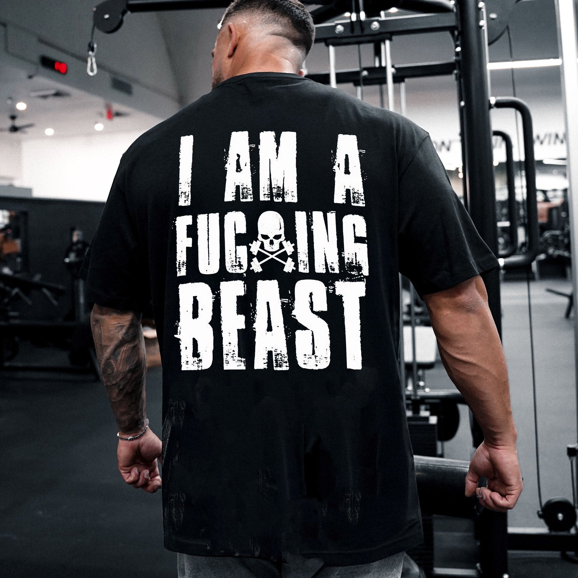 I Am A Fuc*king Beast Printed Men's T-shirt